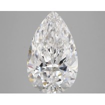 Lab Created 4.61 Carat D-VS1 Pear Shaped Diamond