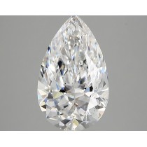 Lab Created 3.21 Carat D-VS2 Pear Shaped Diamond