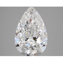 Lab Created 3.47 Carat D-VS1 Pear Shaped Diamond