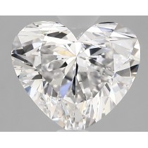 Lab Created 2.67 Carat E-VS1 Heart Shaped Diamond Lab Created 2.67 Carat E-VS1 Heart Shaped Diamond