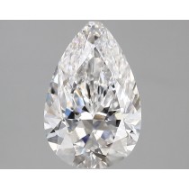 Lab Created 2.35 Carat D-VVS2 Pear Shaped Diamond