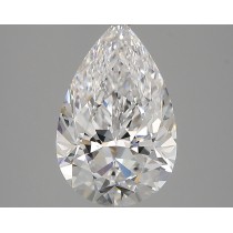 Lab Created 2.93 Carat E-VVS2 Pear Shaped Diamond