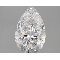 Lab Created 3.34 Carat D-VVS2 Pear Shaped Diamond Lab Created 3.34 Carat D-VVS2 Pear Shaped Diamond
