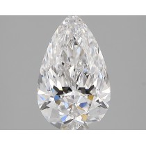 Lab Created 1.61 Carat D-VS1 Pear Shaped Diamond
