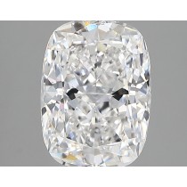 Lab Created 2.43 Carat E-VS1 Cushion Cut Diamond Lab Created 2.43 Carat E-VS1 Cushion Cut Diamond