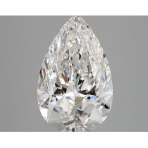 Lab Created 3.37 Carat E-VS1 Pear Shaped Diamond