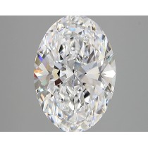 Lab Created 3.30 Carat D-VS1 Oval Diamond