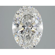 Lab Created 2.65 Carat F-VS1 Oval Diamond