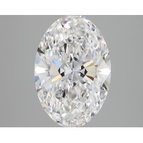 Lab Created 3.36 Carat D-VVS2 Oval Diamond
