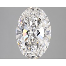 Lab Created 4.01 Carat E-VVS2 Oval Diamond