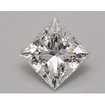 Lab Created 1.32 Carat D-VVS2 Princess Cut Diamond