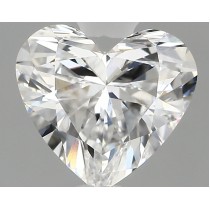 Lab Created 1.23 Carat D-VS1 Heart Shaped Diamond