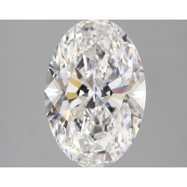 Lab Created 3.61 Carat E-VS1 Oval Diamond
