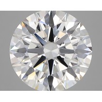 Lab Created 3.48 Carat G-VVS2 Round Diamond