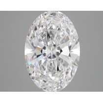 Lab Created 3.23 Carat D-VVS2 Oval Diamond