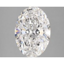 Lab Created 4.01 Carat E-VS1 Oval Diamond
