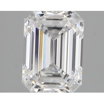 Lab Created 1.58 Carat D-VVS2 Emerald Cut Diamond Lab Created 1.58 Carat D-VVS2 Emerald Cut Diamond