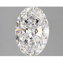 Lab Created 3.23 Carat D-VS1 Oval Diamond