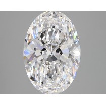 Lab Created 3.13 Carat D-VS1 Oval Diamond