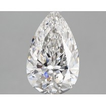 Lab Created 2.35 Carat E-VS1 Pear Shaped Diamond