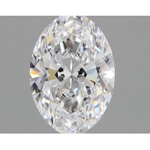Lab Created 1.12 Carat D-VVS2 Oval Diamond