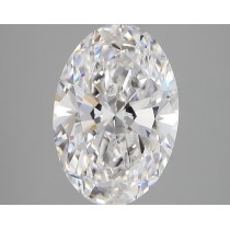 Lab Created 3.42 Carat D-VVS2 Oval Diamond Lab Created 3.42 Carat D-VVS2 Oval Diamond