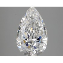 Lab Created 2.66 Carat D-VS1 Pear Shaped Diamond