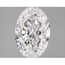 Lab Created 3.23 Carat D-VS1 Oval Diamond