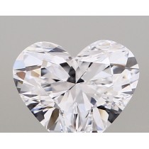 Lab Created 1.51 Carat D-VVS2 Heart Shaped Diamond