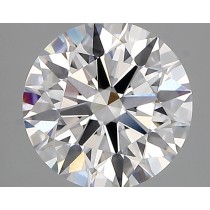 Lab Created 2.27 Carat D-VVS2 Round Diamond