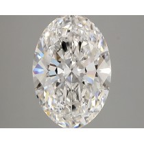 Lab Created 2.76 Carat E-VS1 Oval Diamond