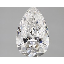 Lab Created 2.58 Carat D-VS1 Pear Shaped Diamond Lab Created 2.58 Carat D-VS1 Pear Shaped Diamond