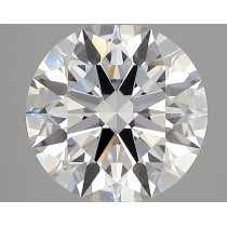 Lab Created 3.47 Carat D-VVS2 Round Diamond