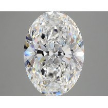 Lab Created 4.03 Carat E-VVS2 Oval Diamond