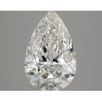 Lab Created 2.88 Carat G-VVS2 Pear Shaped Diamond Lab Created 2.88 Carat G-VVS2 Pear Shaped Diamond