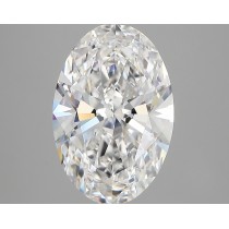 Lab Created 3.81 Carat D-VS1 Oval Diamond