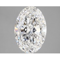 Lab Created 3.33 Carat D-VVS2 Oval Diamond