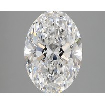 Lab Created 2.42 Carat D-VS1 Oval Diamond