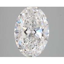 Lab Created 3.16 Carat D-VVS2 Oval Diamond