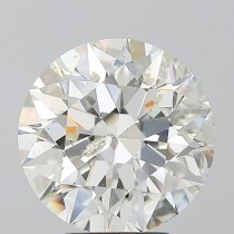 4.09 Carat J-I1 Round Natural Diamond