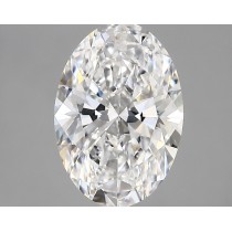 Lab Created 2.85 Carat D-VS1 Oval Diamond