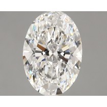 Lab Created 1.90 Carat D-VVS2 Oval Diamond