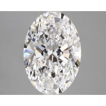 Lab Created 3.43 Carat D-VS1 Oval Diamond