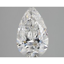 Lab Created 2.41 Carat E-VVS2 Pear Shaped Diamond