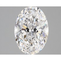 Lab Created 2.55 Carat D-VS1 Oval Diamond