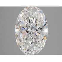 Lab Created 3.20 Carat D-VS1 Oval Diamond