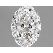 Lab Created 2.42 Carat D-VVS2 Oval Diamond