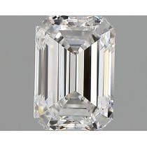 Lab Created 1.51 Carat D-VS1 Emerald Cut Diamond