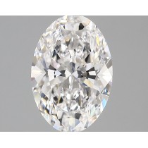Lab Created 2.35 Carat D-VVS2 Oval Diamond