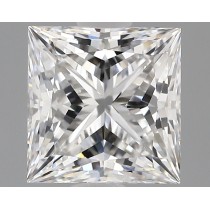Lab Created 1.51 Carat E-VVS2 Princess Cut Diamond
